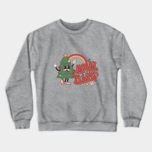 Retro Funny Merry Everything Christmas Crewneck Sweatshirt